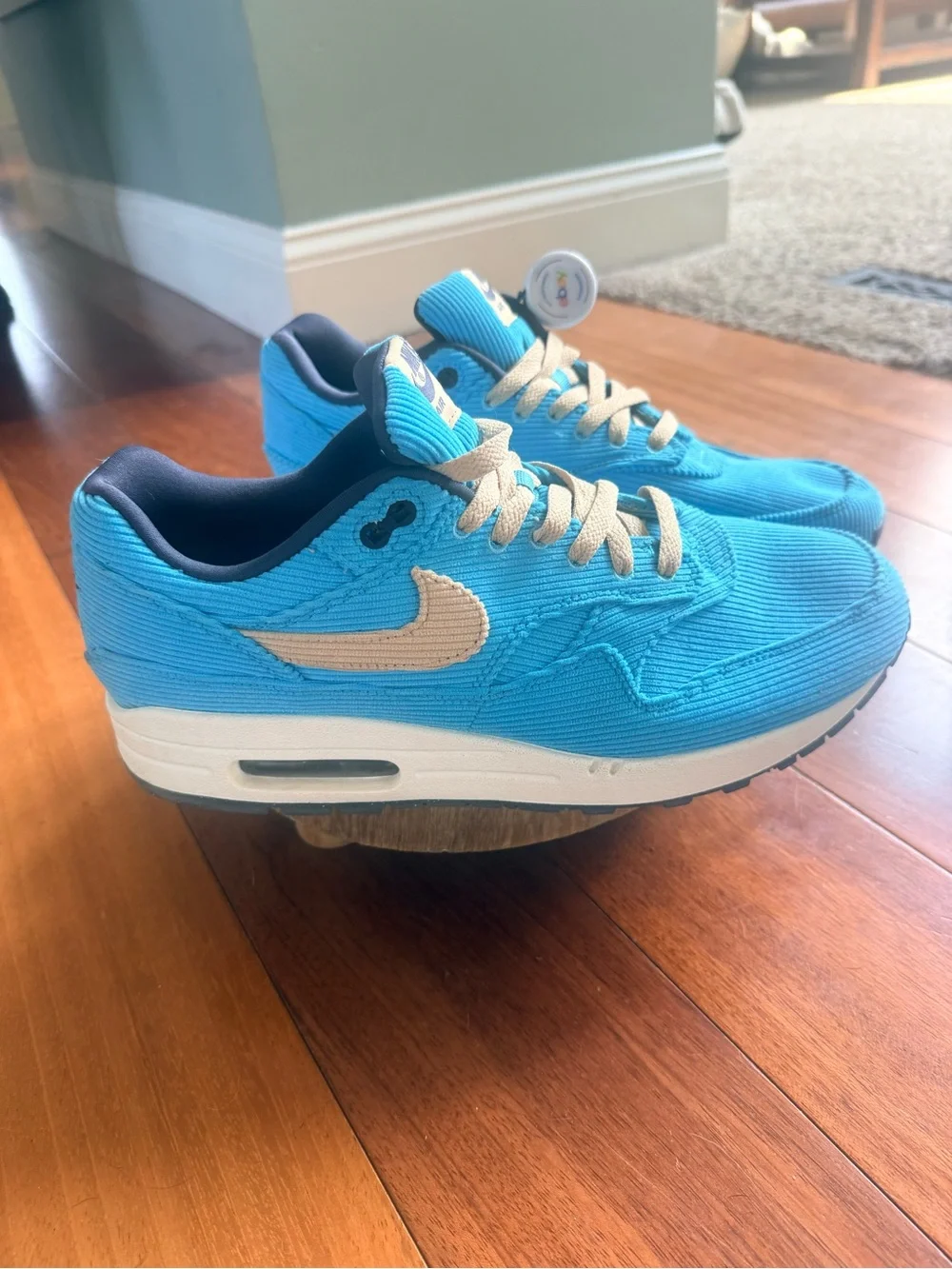 Nike Air Max 1 Premium Corduroy Baltic Blue Sneakers FB8915-400